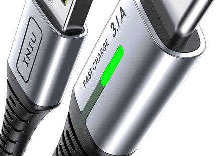 INIU 5 Pack USB C Cables 3.1A Type C 2m+2m+1m+1m+0.5 For Samsung iPhone 15/16/17