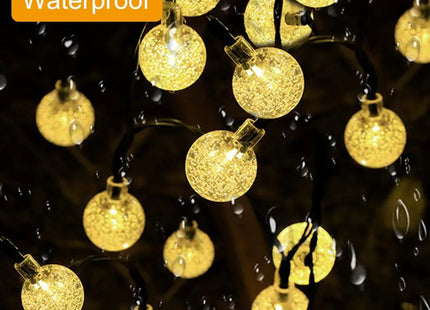 Solar String Light 60 LEDs 11m-36ft Solar Garden Lights Waterproof Warm White