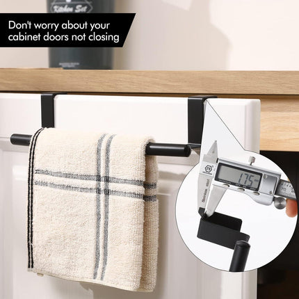 Over The Door Towel Bar Towel Rack Kitchen Bathroom Over Cabinet Set of 2 KES
