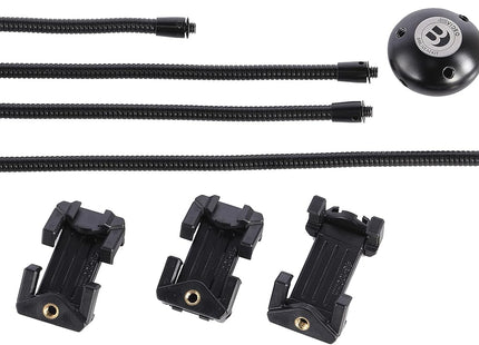Benro MeVIDEO Livestream Kit With 4 Gooseneck Arms 3 Phone Holders/Cold Shoes