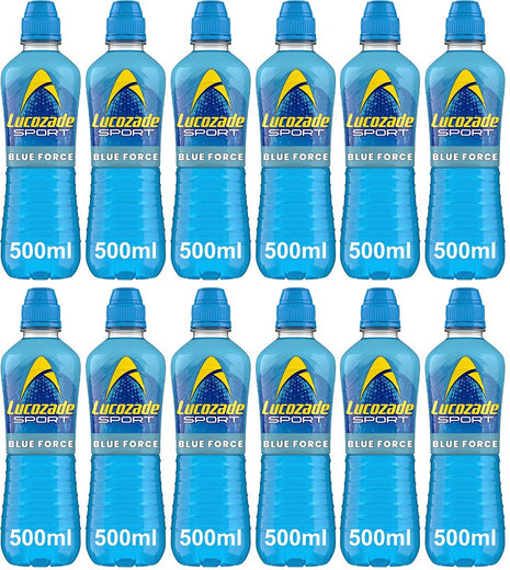 12 x Lucozade Sport Blue Force - 500ML