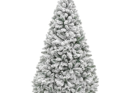 Artificial Christmas Tree 6FT Snow Flocked 850 Tips Metal Stand Asinse
