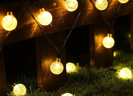 Solar String Light 60 LEDs 11m-36ft Solar Garden Lights Waterproof Warm White