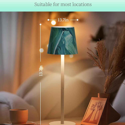 Cordless LED Table Lamp Rechargeable Light IP54 Touch Dimmable Various Colours