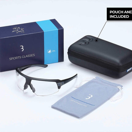 BBB Cycling Photochromic Cycling Glasses I Bifocal Sunglasses Mountain And Road Bike I Lightweight Photochromic Sunglasses With UV Protection I