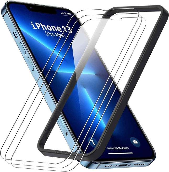 iPhone 14 Plus / 13 Pro Max / 15 Pro Max Tempered Glass Screen Protector 3 Pack
