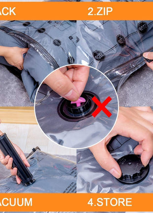 24 Pack Vacuum Storage Bags with Electric Pump, (5 Jumbo, 5 Large, 5 Medium, 5 Small, 4 Roll Up Bags) Space Saver Bag for Clothes, Mattress, Blanket,