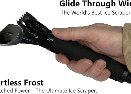 Car Ice Scraper 2 In 1 Premium Head For Clearing Ice & Snow A Winter Essential