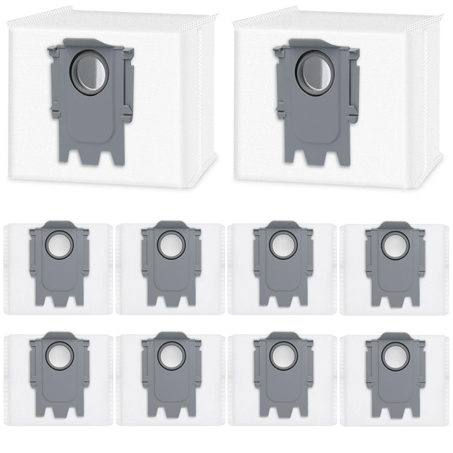 10 Pack Dust Bag Compatible with Roborock Q7 M5+, Q10 S5+/Q10 X5+, Q5, Q5+, Q5 Pro+ Q5 Max+ S8+ S8 Pro Ultra S7 MaxV Ultra S7 Pro Ultra Q7+ Q7 Max+ T8