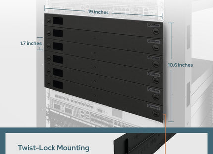 19″ Server Rack 6 X 1U Blanking Panels Snappable Tool-Free Mounting Black/Grey