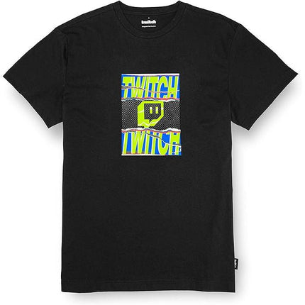 TWITCH Graphic T-Shirt, Regular Fit, 100% Cotton, Black
