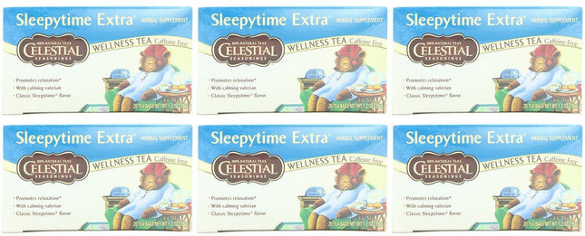 (6 PACK - Celestial Seasonings - Sleepytime Extra Tea | 20 Bag | 6 PACK BUNDLE