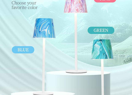 Cordless LED Table Lamp Rechargeable Light IP54 Touch Dimmable Various Colours