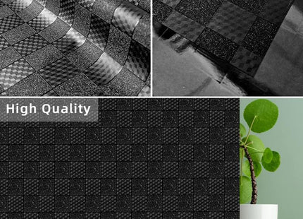 Window Privacy Film Non Adhesive Blackout Frosted Anti UV 90x300cm Qualsen