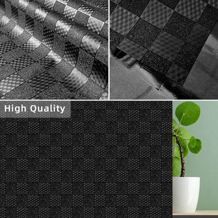 Window Privacy Film Non Adhesive Blackout Frosted Anti UV 90x300cm Qualsen