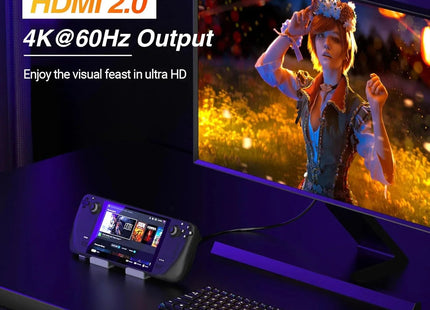 Obester Steam Docking Station 6 in 1 USB C HDMI 4K 60Hz Ethernet USB A 3.0 and C