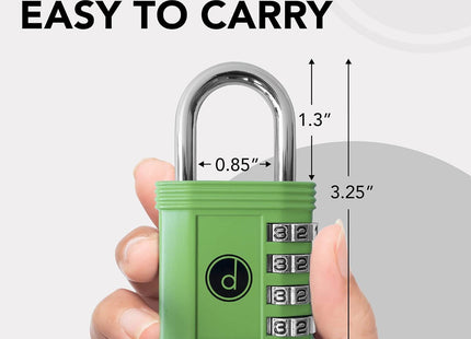 4 Digit Combination Padlock Weatherproof Gym Gate Storage Lock Desired Tools