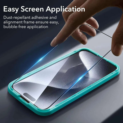 iPhone 15 Pro Max Premium Screen Protectors - 3 Pack + Lens Protector 2 lots = 6