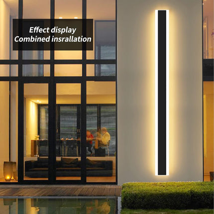 LED Outdoor Wall Light 80cm 31W Warm White 3000K Modern Acrylic Mikeru
