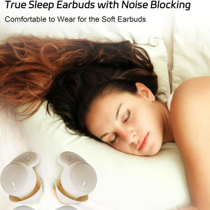LOBKIN Sleep Headphones In Ear Bluetooth 5.4 Mini Invisible Soft Buds