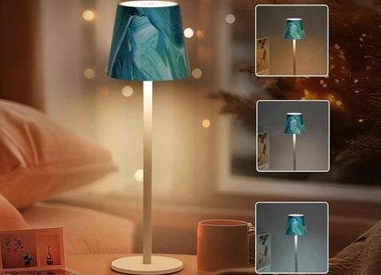 Cordless LED Table Lamp Rechargeable Light IP54 Touch Dimmable Various Colours