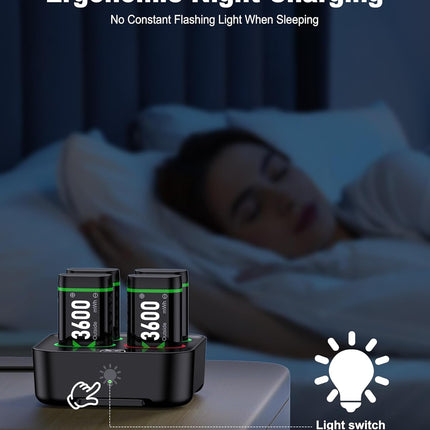 Xbox One/Series X|S Controller Rechargeable Battery Pack 6x3600mWh High Capacity