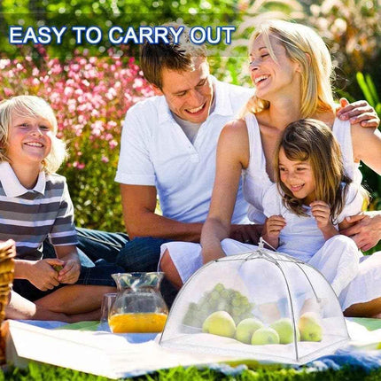 Pop-Up Mesh Food Cover Tent Umbrella Large 17" - 43 x 43 cm Reusable Collapsible