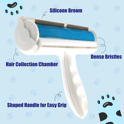 Pet Hair Remove Lint Roller – Reusable, removes Even the Invisible Dog & Cat Fur