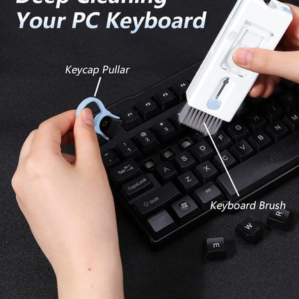 11-in-1 Multi-Functional Gadget Cleaner for Keyboards & Earbuds, Versatile Tool