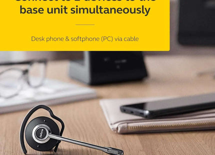 Jabra Engage 65 Convertible DECT Wireless Headset Noise Cancelling 13 Hr Battery