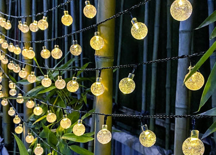 Solar String Light 60 LEDs 11m-36ft Solar Garden Lights Waterproof Warm White