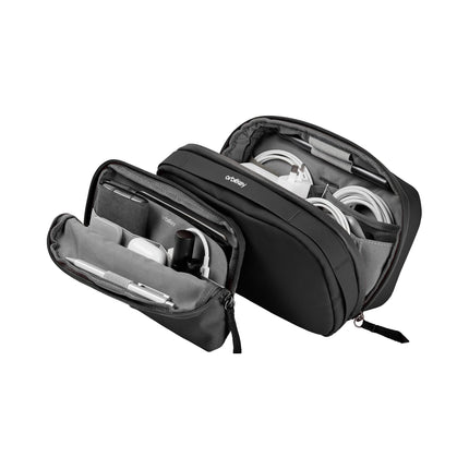 Orbitkey 2-in-1 Tech Accessory Pouch with Detachable Slim Sleeve ? Travel Electronics Organiser for Cables, Chargers, Earbuds, Power Bank ? Compact