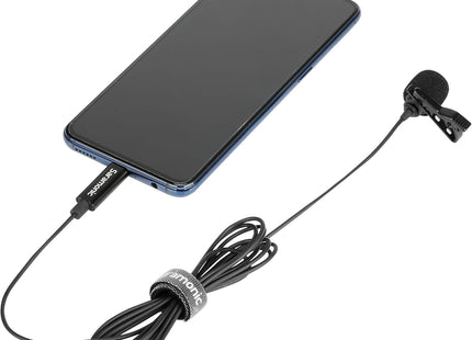 Saramonic Lavalier U3A Microphone USB-C for Mobile Devices and PCs Inc 2m Cable