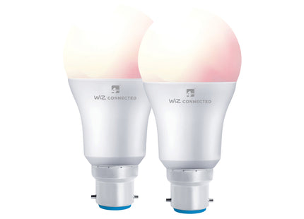 4lite WiZ Connected A60 Dimmable Multicolour WiFi LED Smart Bulb - B22 Bayonet