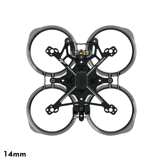 FlyLens 75 Frame kit for Analog\ Wasp\ Walksnail \ HDZero - Clear Black