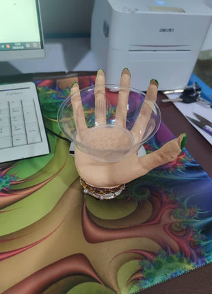 Broomstick Snack Bowl Stand Witch Hands Snack Bowl Halloween Pumpkin Snack Bowl Stand Halloween Party Creative Snack Basket