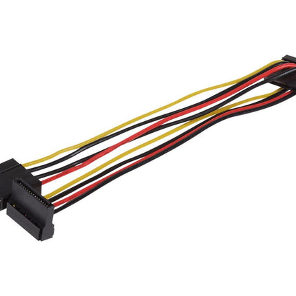 Maplin 4 Pin PSU Molex to 2x 15 Pin SATA Power Lead Cable - 0.35m