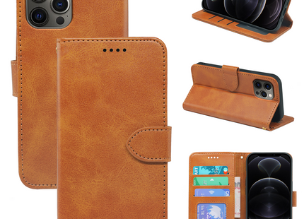 iPhone 14 Series Book Flip Case Leather Wallet