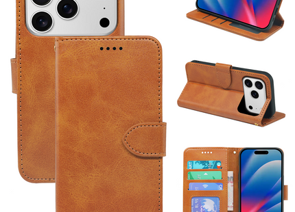 iPhone 18/17 Series Book Flip Case Leather Wallet