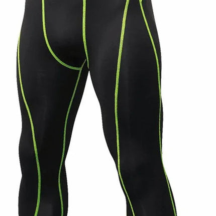 Men's 3/4 Compression Sports Leggings - Flexible Running Tights