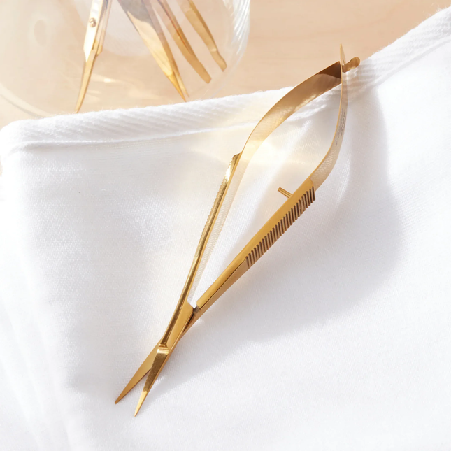 Gold Spring Brow Scissors