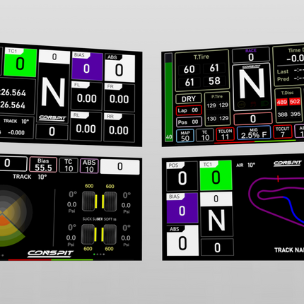 Conspit CSD SimHub Dashboard – 5″ IPS Race Display with RGB Alerts