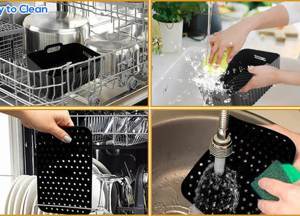 Dual Air Fryer Accessories 6Pcs Set With Racks Compatible Ninja Foodi and Others