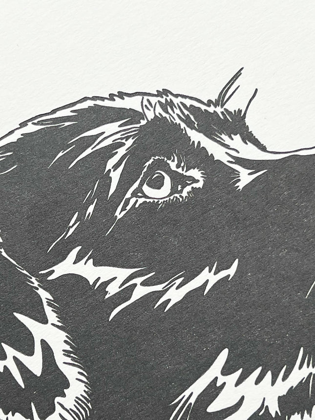 Labrador Puppy Letterpress Card