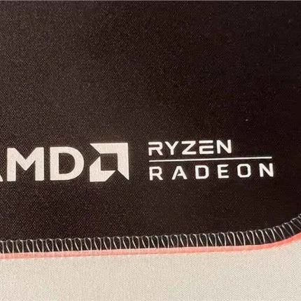 AMD LED Gaming Mouse Pad Red LED Light-Up Anti-Slip 36.5×25.5 cm for PC/Laptop