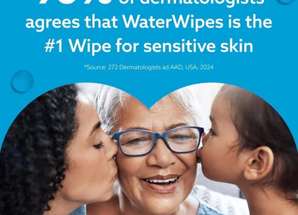 WaterWipes Sensitive Baby & Newborn Wipes 12x60 pcs