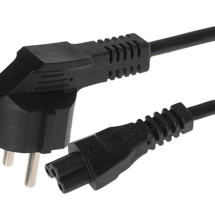 Maplin IEC C5 3pin Plug Female to EU Schuko Plug Power Supply Cable - 2m