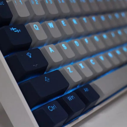 Tai-Hao PBT Double-Shot OEM Keycaps - Cool Gray & Navy Blue