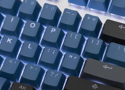 Tai-Hao PBT Backlit 132 Keys + UK ISO 8 KEYS - The Deep Forest Blue