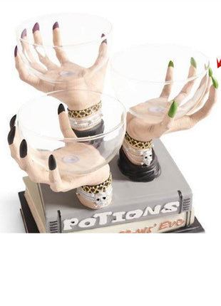 Broomstick Snack Bowl Stand Witch Hands Snack Bowl Halloween Pumpkin Snack Bowl Stand Halloween Party Creative Snack Basket